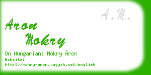 aron mokry business card