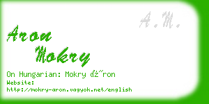 aron mokry business card